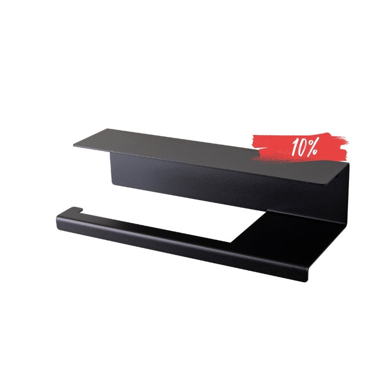 LIROdesign Küchenrollenhalter Stockholm schwarz - M