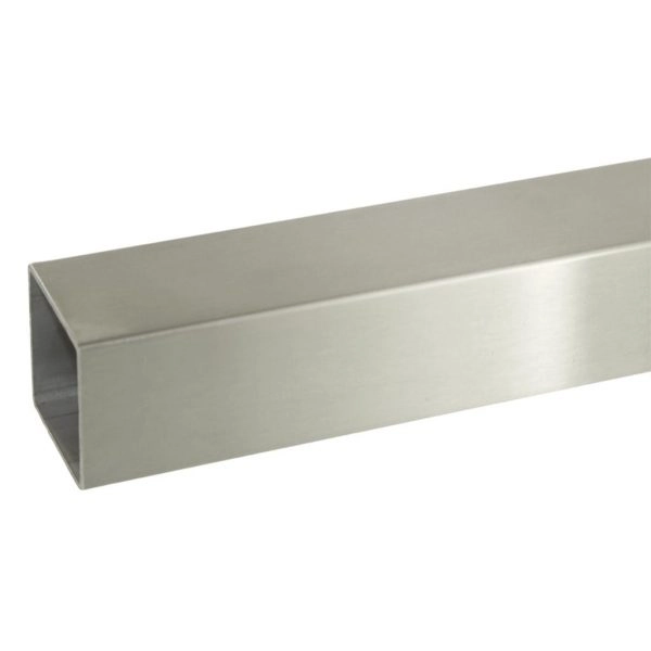 Edelstahl Vierkantrohr 40x40x2 geschliffen