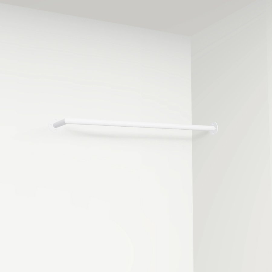 Garderobenstange Eck weiß Ø32