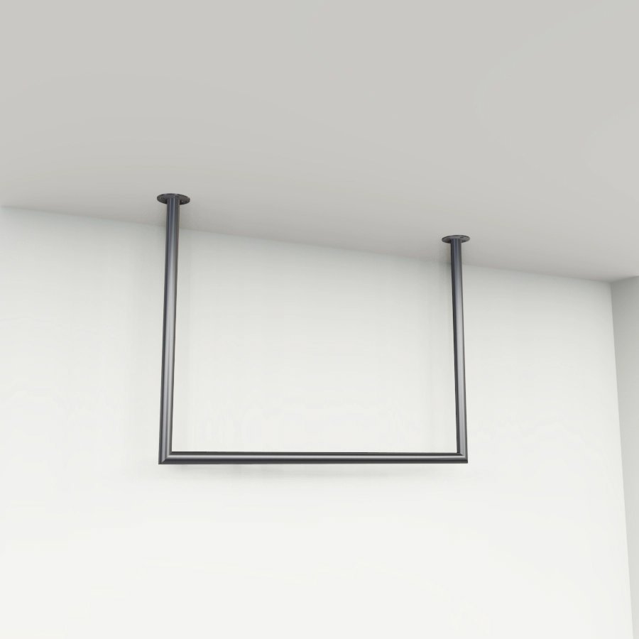 Garderobenstange U-form Edelstahl Ø32