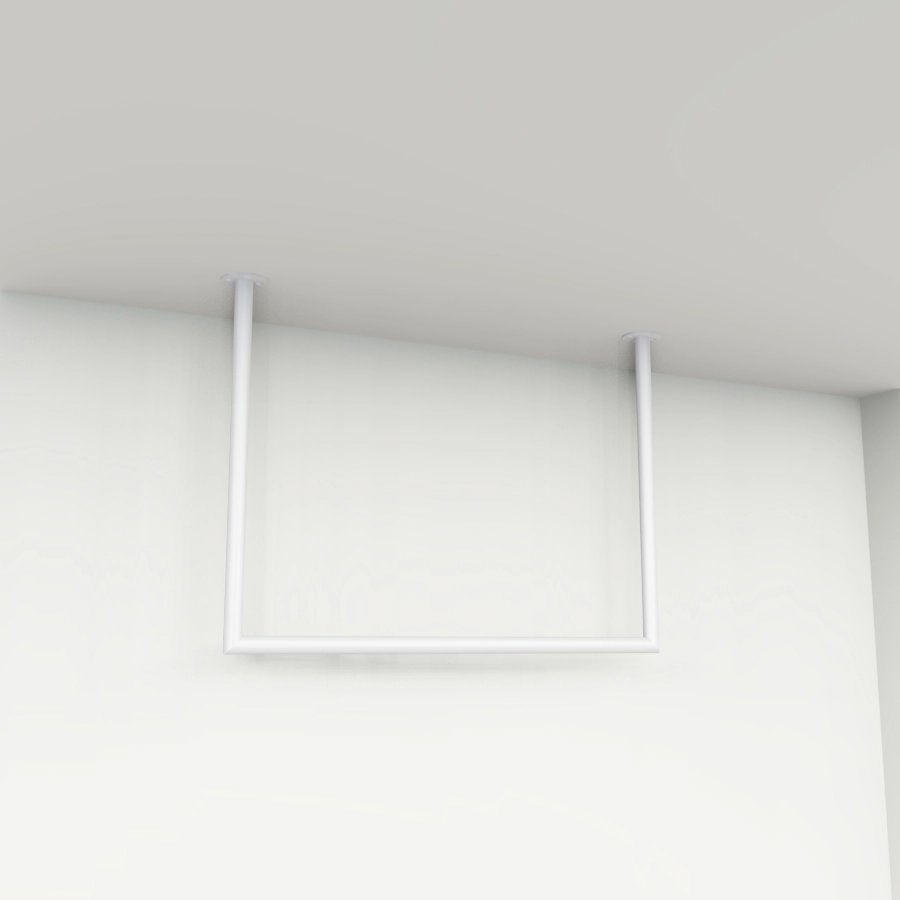 Garderobenstange U-form weiß Ø32