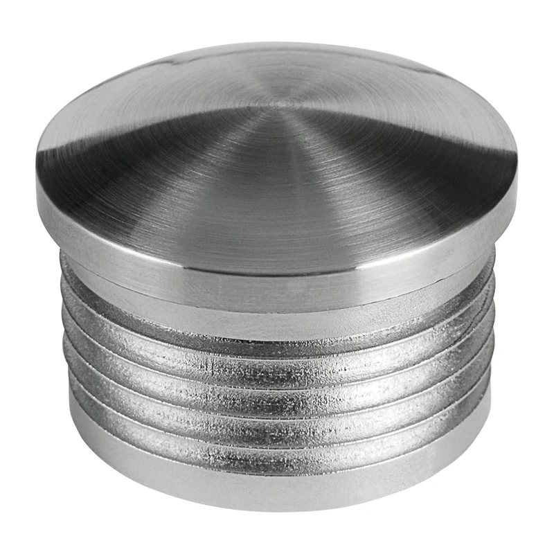 Kunststoff Endkappe für Rohr Ø33,7 (Edelstahloptik)