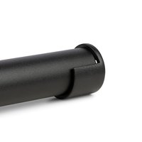 Kleiderstange schwarz Ø25 (mit offener versteckter Befestigung)