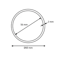 Aluminium Rundrohr Ø60x2