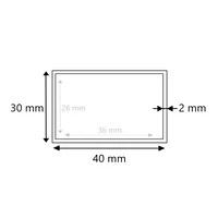 Aluminium Vierkantrohr 40x30x2