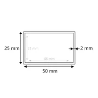 Aluminium Vierkantrohr 50x25x2