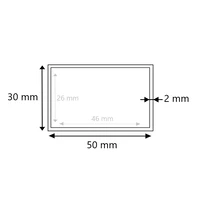 Aluminium Vierkantrohr 50x30x2