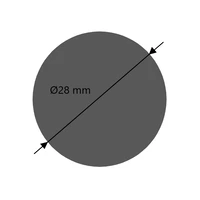 Edelstahl vollmaterial rund Ø28