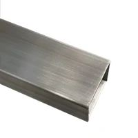 Edelstahl Vierkantrohr ungeschliffen 80x40x2