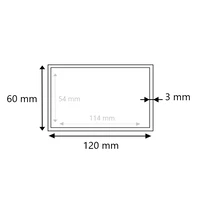 Edelstahl Vierkantrohr ungeschliffen 120x60x3