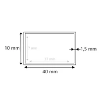Stahlrohr vierkant 40x10x1,5