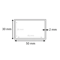Stahlrohr vierkant schwarz 50x30x2