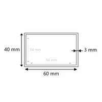 Stahlrohr vierkant schwarz 60x40x3