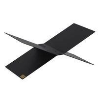 LIROdesign Buchstütze Schwarz - Buchständer - Metallbuchständer - Buchständer