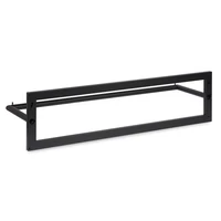 LIROdesign Garderobe Berlin - Wandgarderobe Schwarz - 100cm