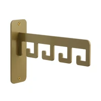 LIROdesign Garderobe Barcelona - Wandgarderobe Gold - 4 haken