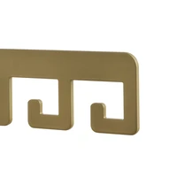 LIROdesign Garderobe Barcelona - Wandgarderobe Gold - 4 haken