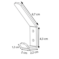LIROdesign Kleiderhaken (schwarz)