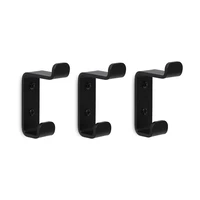 LIROdesign Kleiderhaken doppelt (schwarz)