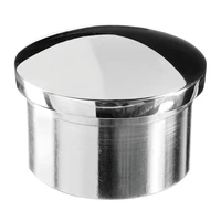 Abgerundetes Endkappe aus Edelstahl, hochglanzpoliert, für rohr Ø42,4