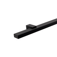 Handlauf schwarz rechteckig - 40x20