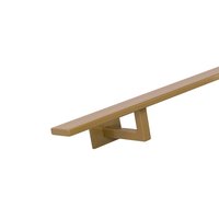 Handlauf Gold rechteckig - 40x10