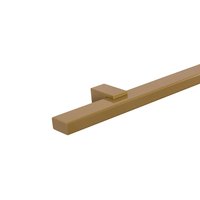 Handlauf Gold rechteckig - 40x20