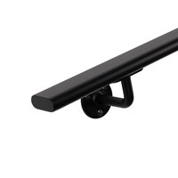 Handlauf schwarz oval - 48x20