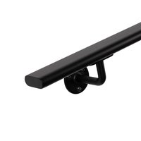 Treppengeländer schwarz oval - 48x20