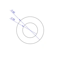 Abdeckscheibe gold für Flansch Ø25