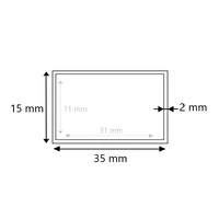 Stahlrohr vierkant 35x15x2