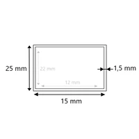 Stahlrohr vierkant 25x15x1,5