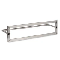 LIROdesign Garderobe Berlin - Wandgarderobe Edelstahl - 80cm