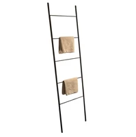 LIROdesign Dekorationsleiter - Handtuchhalter Berlin schwarz