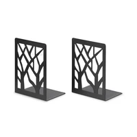 LIROdesign Buchstütze schwarz - Design (2er-Set)