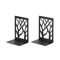 LIROdesign Buchstütze schwarz - Design (2er-Set)