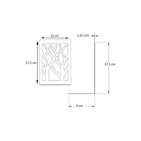 LIROdesign Buchstütze schwarz - Design (2er-Set)