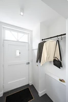 Schwarze Kleiderstange Ø25