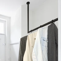 Garderobenstange Eck schwarz Ø32