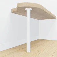 Tischbein weiß rund