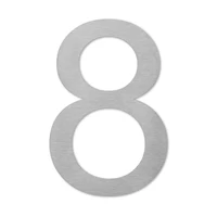 LIROdesign - Hausnummer Edelstahl - Nr. 8