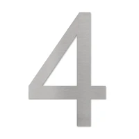 LIROdesign - Hausnummer Edelstahl XL - Nr. 4