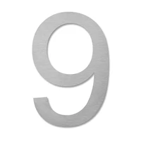 LIROdesign - Hausnummer Edelstahl XL - Nr. 9