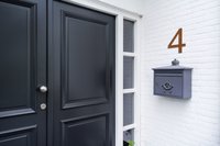 LIROdesign - Hausnummer Cortenstahl XL - Nr. 4