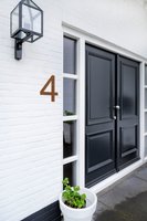 LIROdesign - Hausnummer Cortenstahl XL - Nr. 4