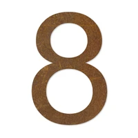 LIROdesign - Hausnummer Cortenstahl XL - Nr. 8