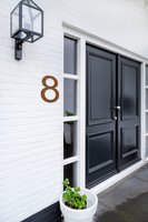 LIROdesign - Hausnummer Cortenstahl XL - Nr. 8