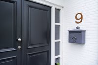 LIROdesign - Hausnummer Cortenstahl XL - Nr. 9