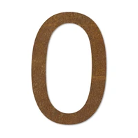 LIROdesign - Hausnummer Cortenstahl XL - Nr. 0