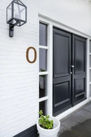 LIROdesign - Hausnummer Cortenstahl XL - Nr. 0